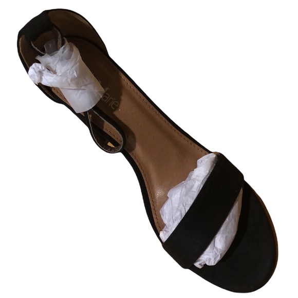 Bella Marie Faux Suede Peep Toe Heel - Picture 5 of 12